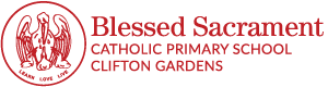 Blessed Sacrament Catholic Primary School Clifton Gardens Logo
